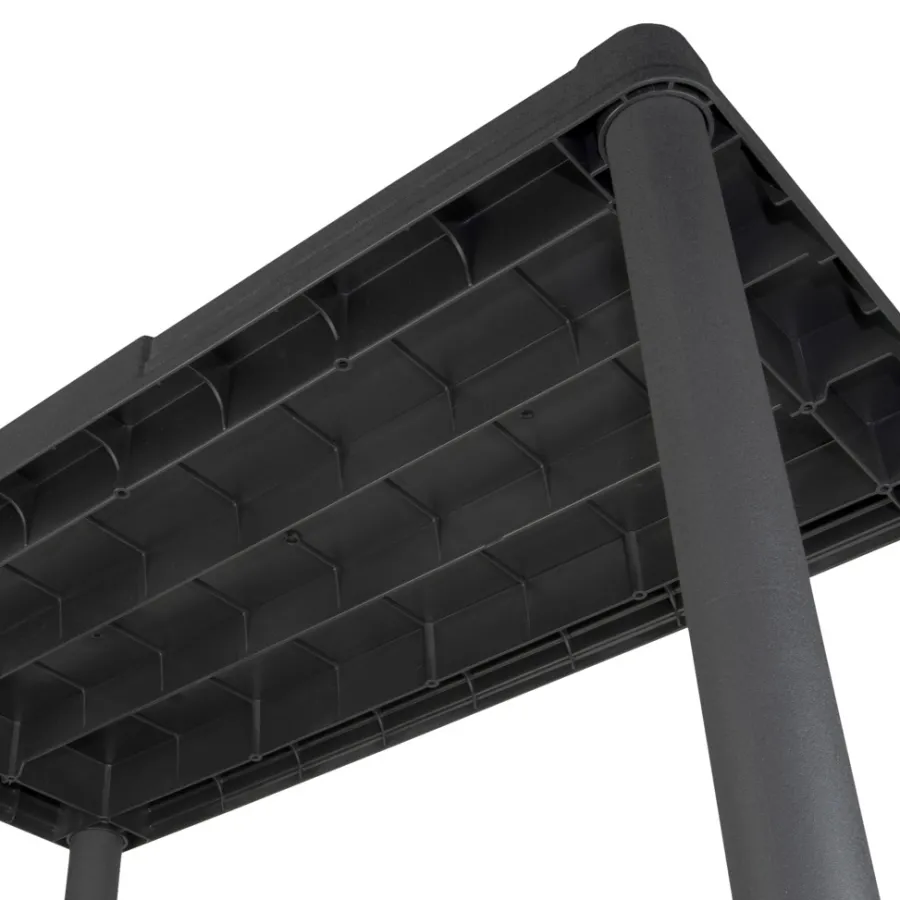 Reoler & Romdelere^Gardeco Reol m/4 hyller plast - Svart