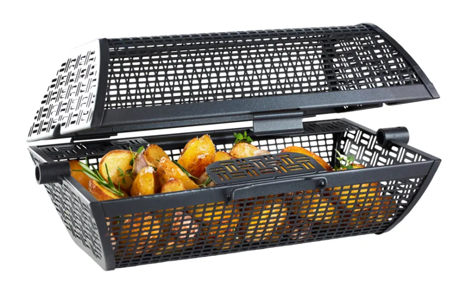 Grilltilbehør^Grillexpert Rotisserikurv rund -