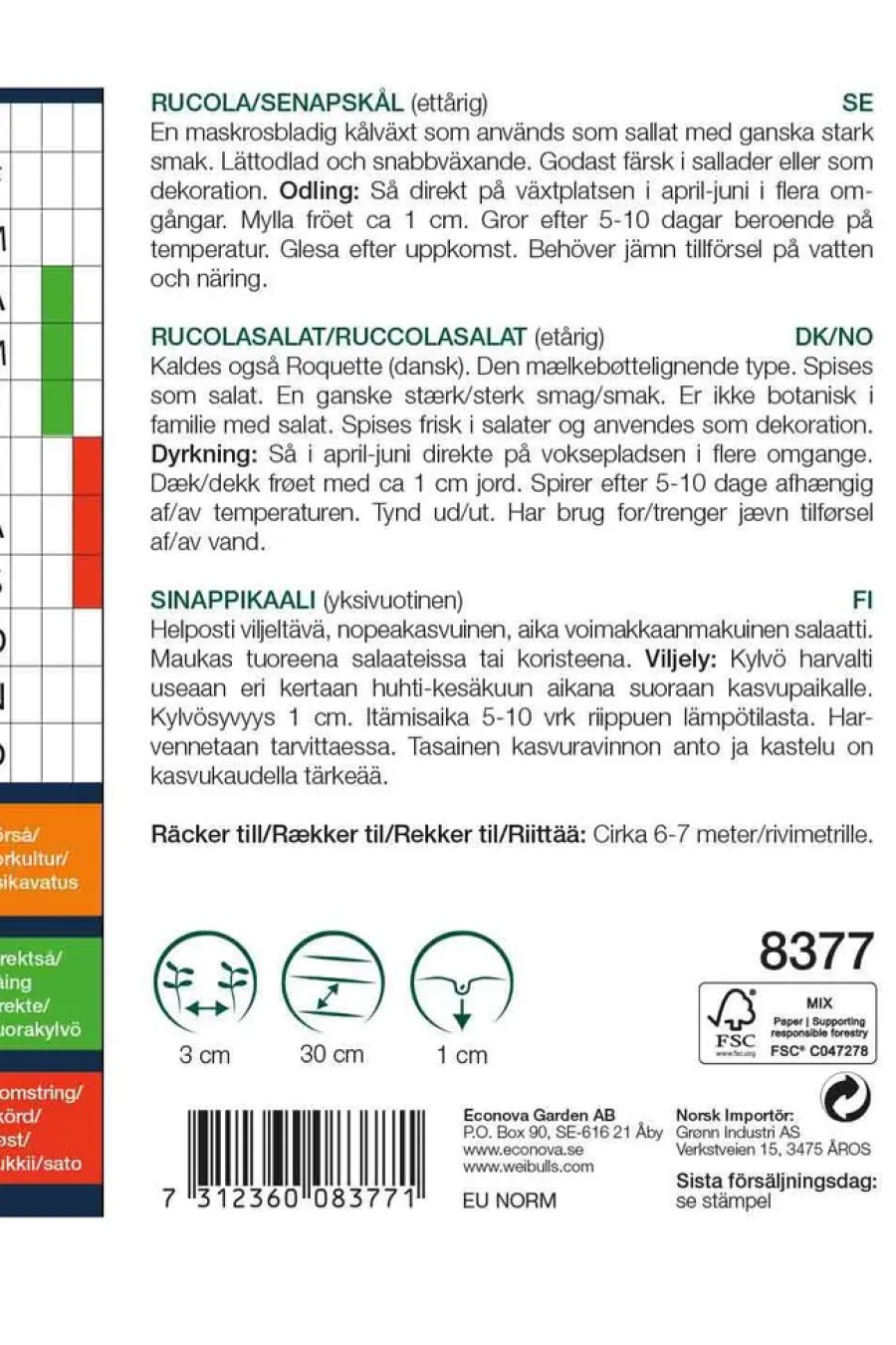 Frø^Weibulls Ruccolasalat vill