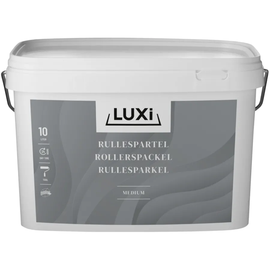 Sparkelmasse^Luxi Rullesparkel lett 10 liter - Lys grå