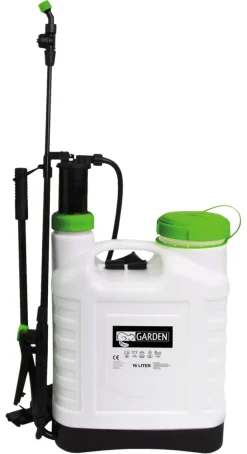 Pumper & Trykksprøyter^Garden Ryggsprøyte 16 liter - ® Svart. hvit og grønn