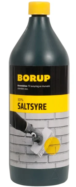 Øvrige Kjemikalier^Borup Saltsyre 30 % 1 liter