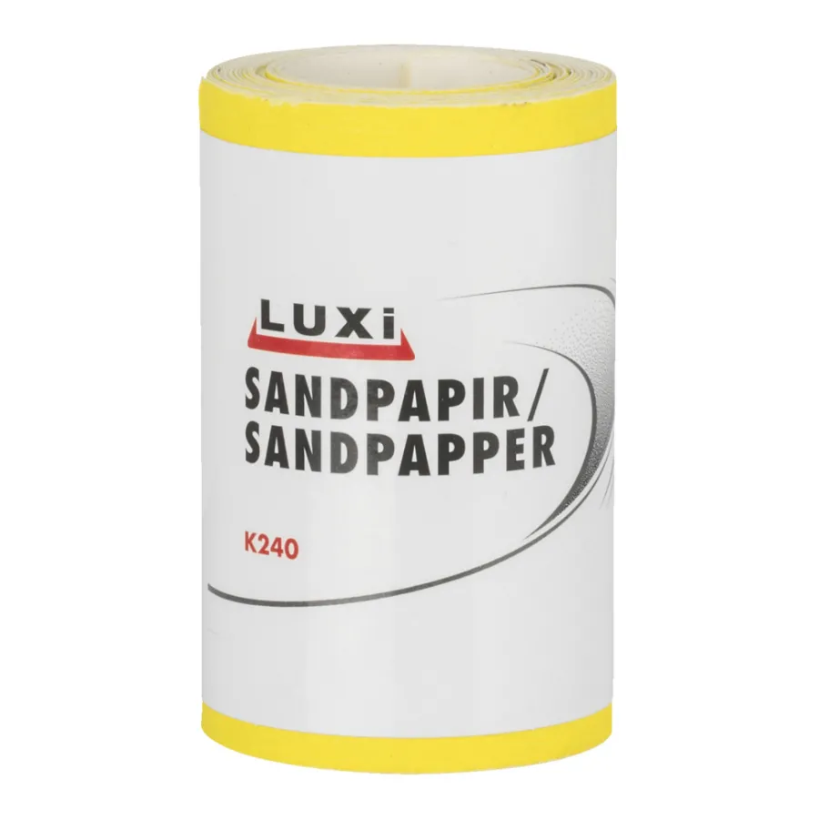 Sandpapir^Luxi Sandpapir rull korn 240 - 93 mm x 5 meter