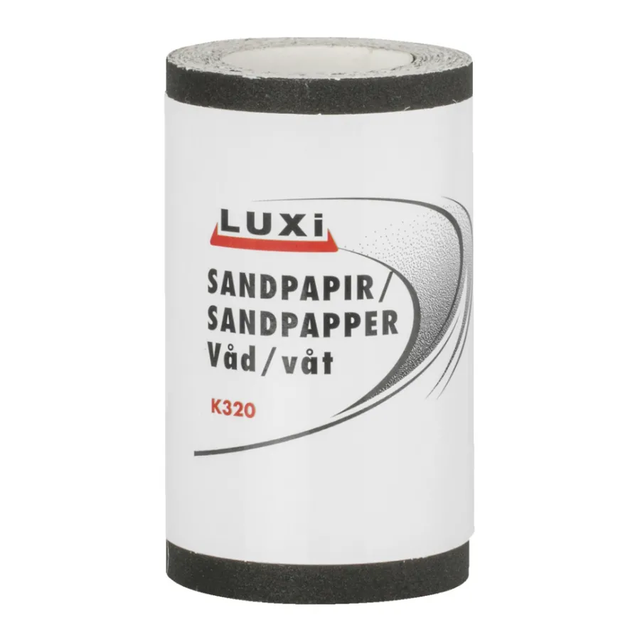 Sandpapir^Luxi Sandpapir våt korn 320 - 93 mm x 5 meter