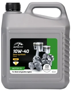 Motorolje & Spylervæske^Autozone Semi-syntetisk motorolje 10W-40 - 4 liter