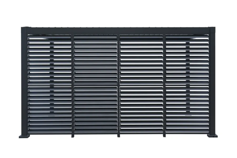 Paviljonger & Partytelt^Outfit Sidepanel med justerbare lameller til pergola 4 meter -
