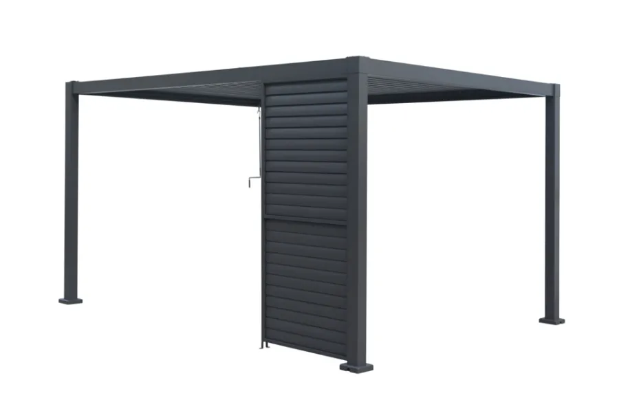 Paviljonger & Partytelt^Outfit Sidepanel med justerbare lameller til pergola 4 meter -
