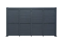 Paviljonger & Partytelt^Outfit Sidepanel med justerbare lameller til pergola 4 meter -