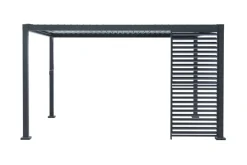 Paviljonger & Partytelt^Outfit Sidepanel med justerbare lameller til pergola 4 meter -