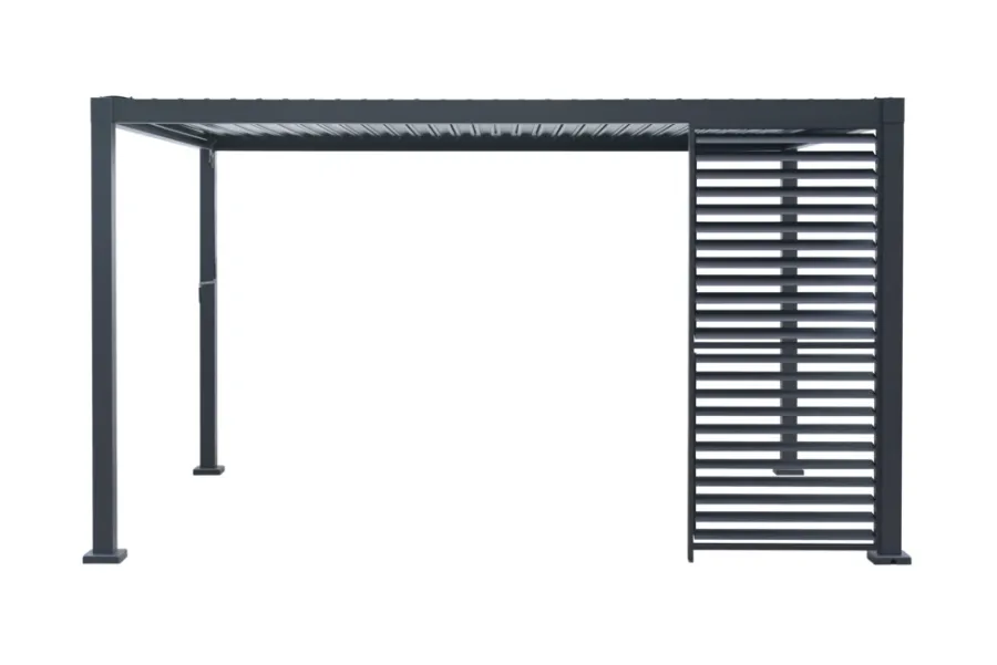 Paviljonger & Partytelt^Outfit Sidepanel med justerbare lameller til pergola 4 meter -