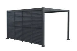 Paviljonger & Partytelt^Outfit Sidepanel med justerbare lameller til pergola 4 meter -