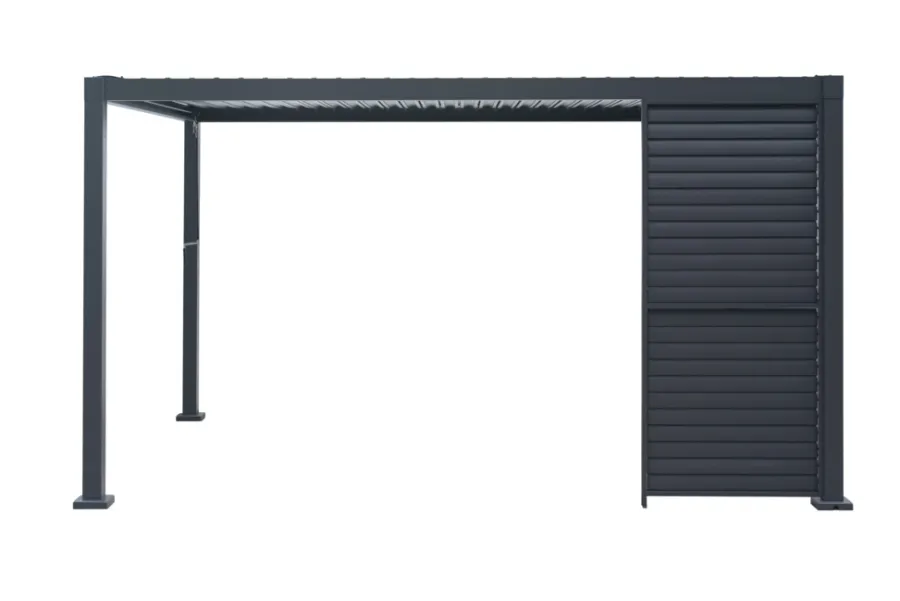 Paviljonger & Partytelt^Outfit Sidepanel med justerbare lameller til pergola 4 meter -