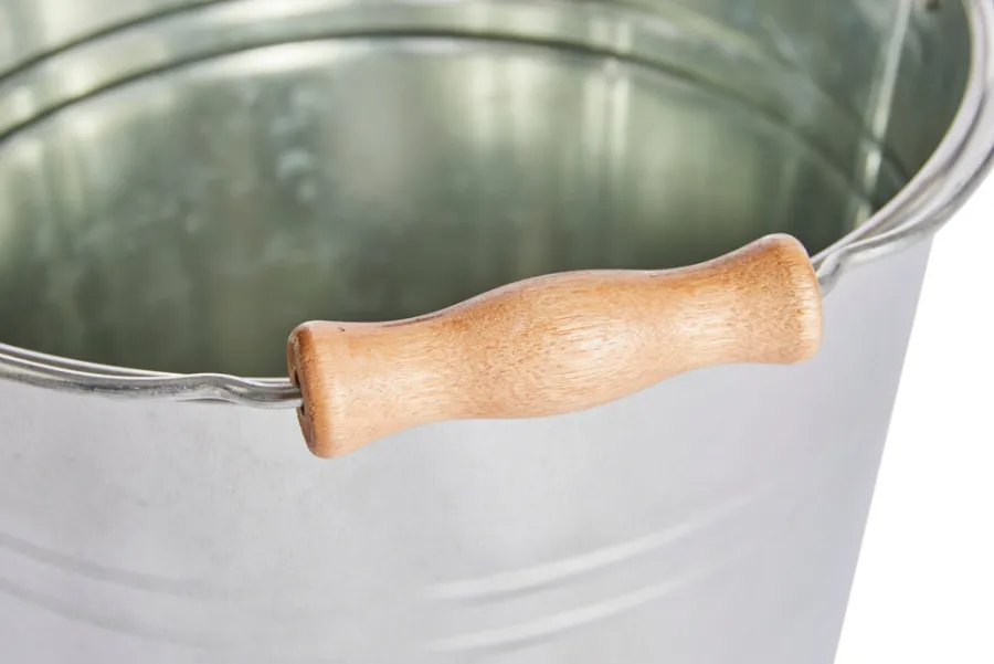 Bøtter^Garden Sinkbøtte med trehåndtak 10 liter - ®