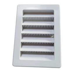 Ventilasjon^ Sjalusirist 10 x 15 cm Hvit