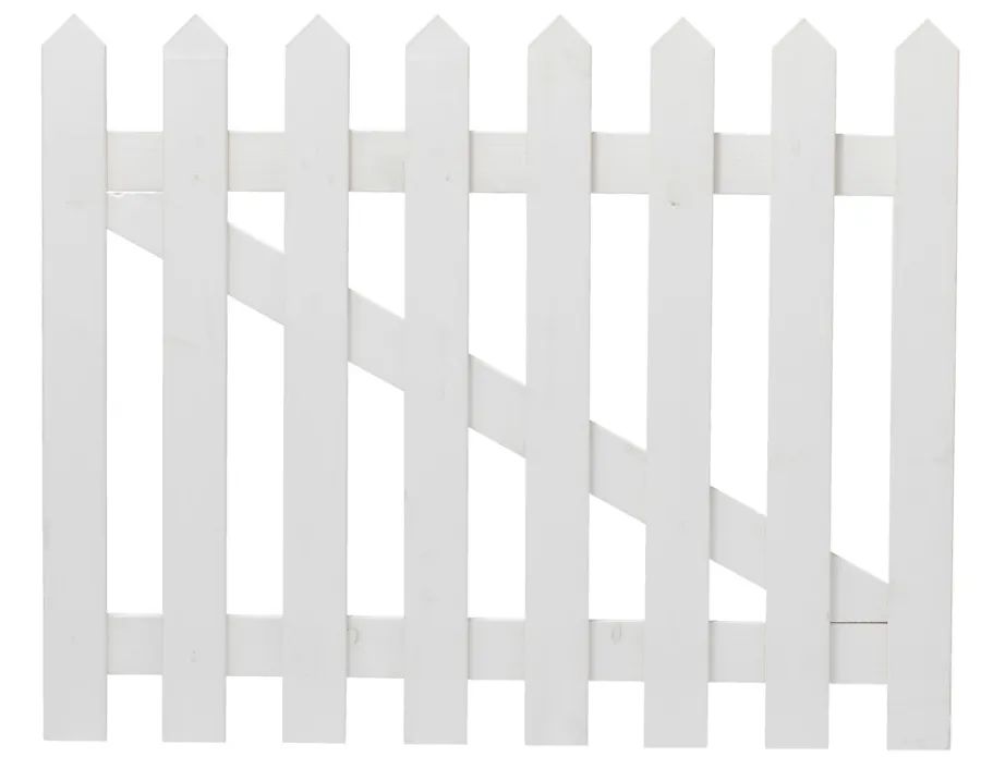 Gjerder|Hageporter^ Skagenport 100 x 80 cm hvit