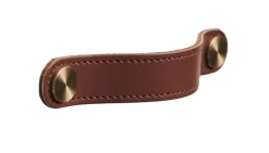 Grep & Hengsler^ Skinnhåndtak 12,8 cm 2-pk. Brun