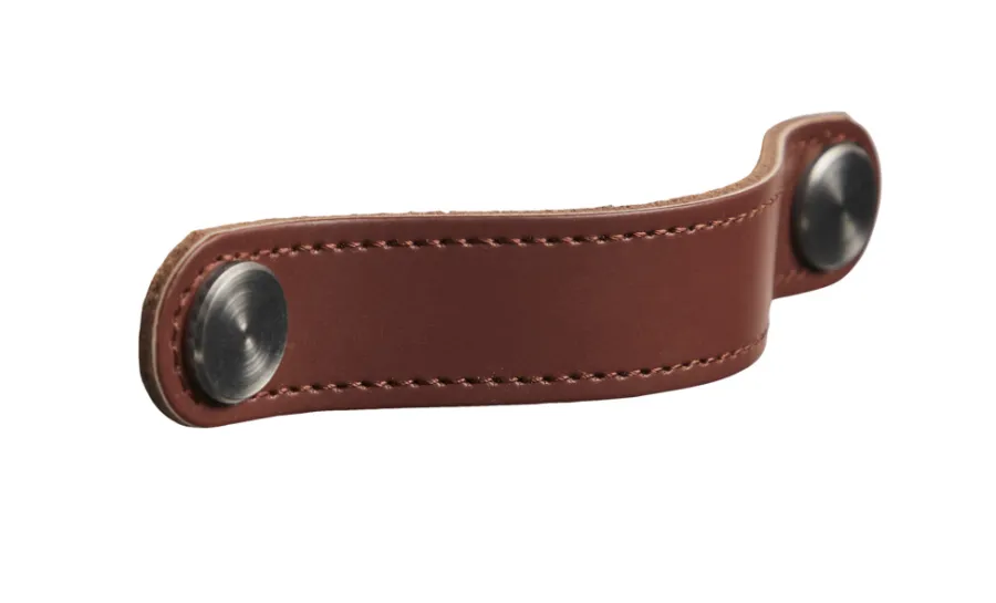 Grep & Hengsler^ Skinnhåndtak 12,8 cm 2-pk. Brun