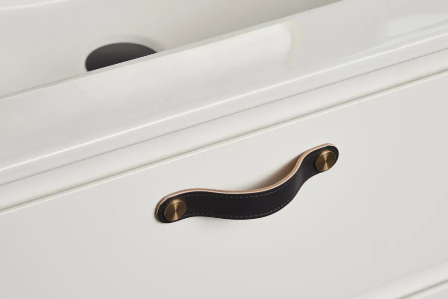 Grep & Hengsler^ Skinnhåndtak 12,8 cm 2-pk. Svart