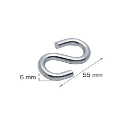 Kjettinger & Vaiere^Home it S-krok 6 mm - 2 stk.
