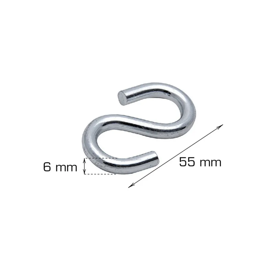 Kjettinger & Vaiere^Home it S-krok 6 mm - 2 stk.