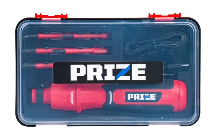 Bor- & Skrumaskiner^PRIZE Skrumaskinsett VDE akku 4 V –