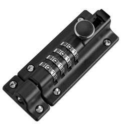 Låsebeslag^The Lock Skåtelås med kodelås 120 x 48 mm Svart