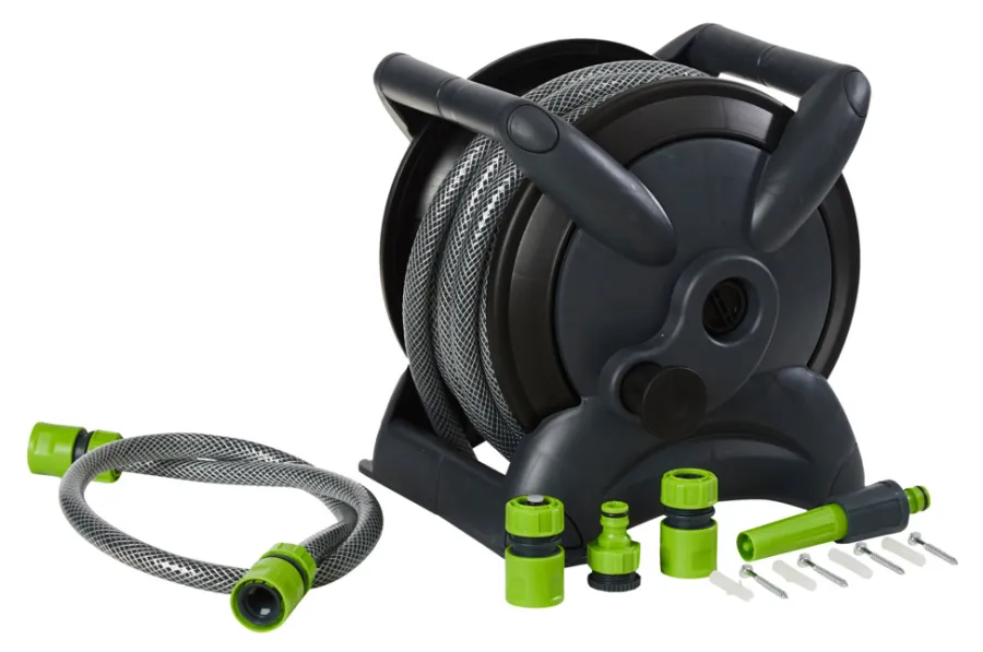 Hageslanger Og Tilbehør^Garden Slangeoppruller med 15 meter slange - ®