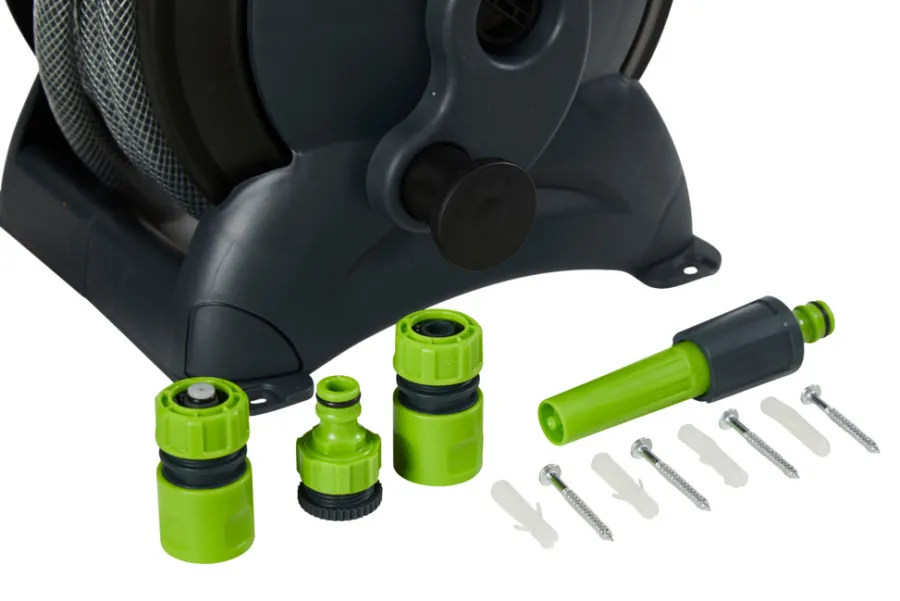 Hageslanger Og Tilbehør^Garden Slangeoppruller med 15 meter slange - ®