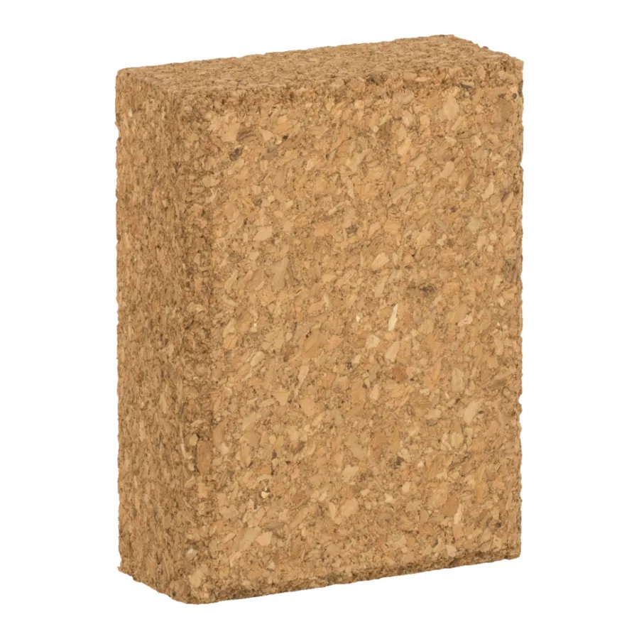 Sandpapir^Luxi Slipekloss i kork - 93 x 70 x 30 mm