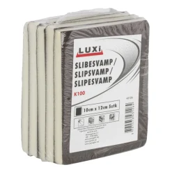 Sandpapir^Luxi Slipepute korn 100 - 10 x 12 cm - 5 stk.