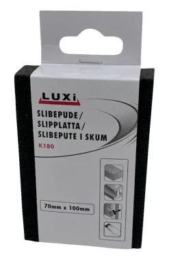 Sandpapir^Luxi Slipesvamp korn 180, 70x100 mm -
