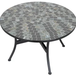 Hagebord|Loungemøbler^Sunlife Sofa/loungebord Rom mosaikk Ø76 cm - ® Multi/svart