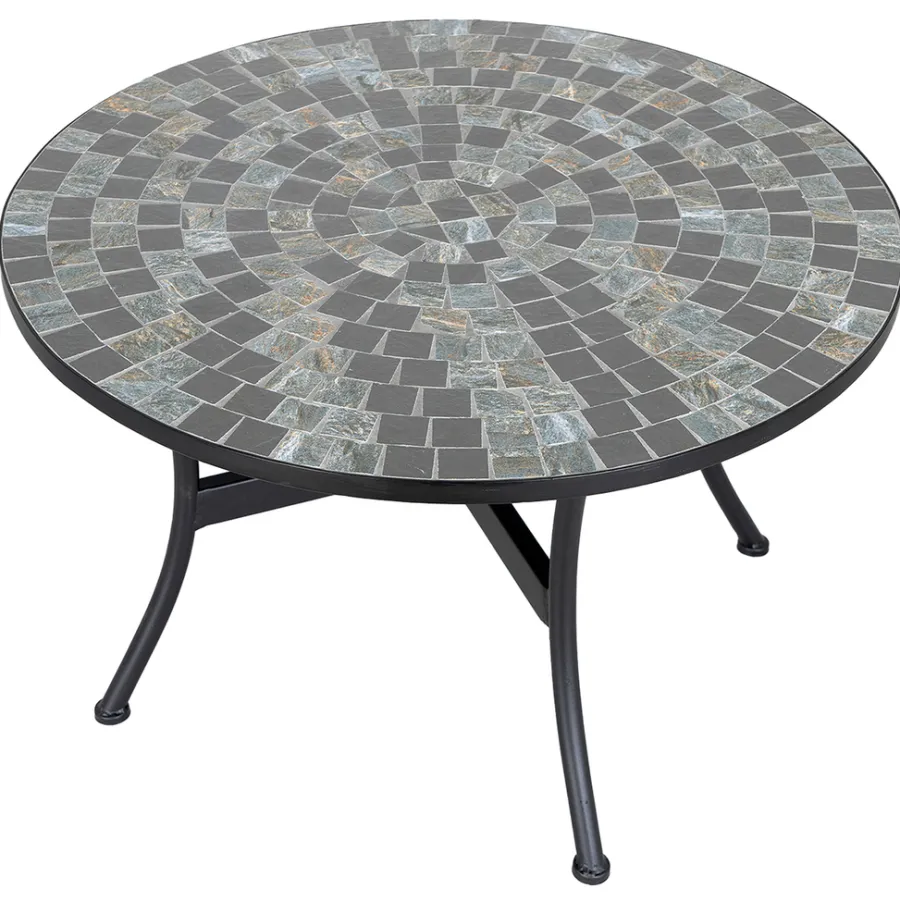 Hagebord|Loungemøbler^Sunlife Sofa/loungebord Rom mosaikk Ø76 cm - ® Multi/svart