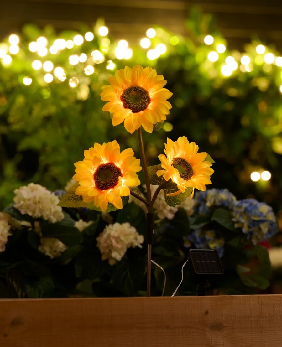 Dekorativ Belysning - Utendørs|Solcellelamper^Garden Solcelleblomst Solsikke – ®