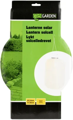 Dekorativ Belysning - Utendørs|Solcellelamper^Garden Solcellelykt avlang Ø24 x H38 cm – ®