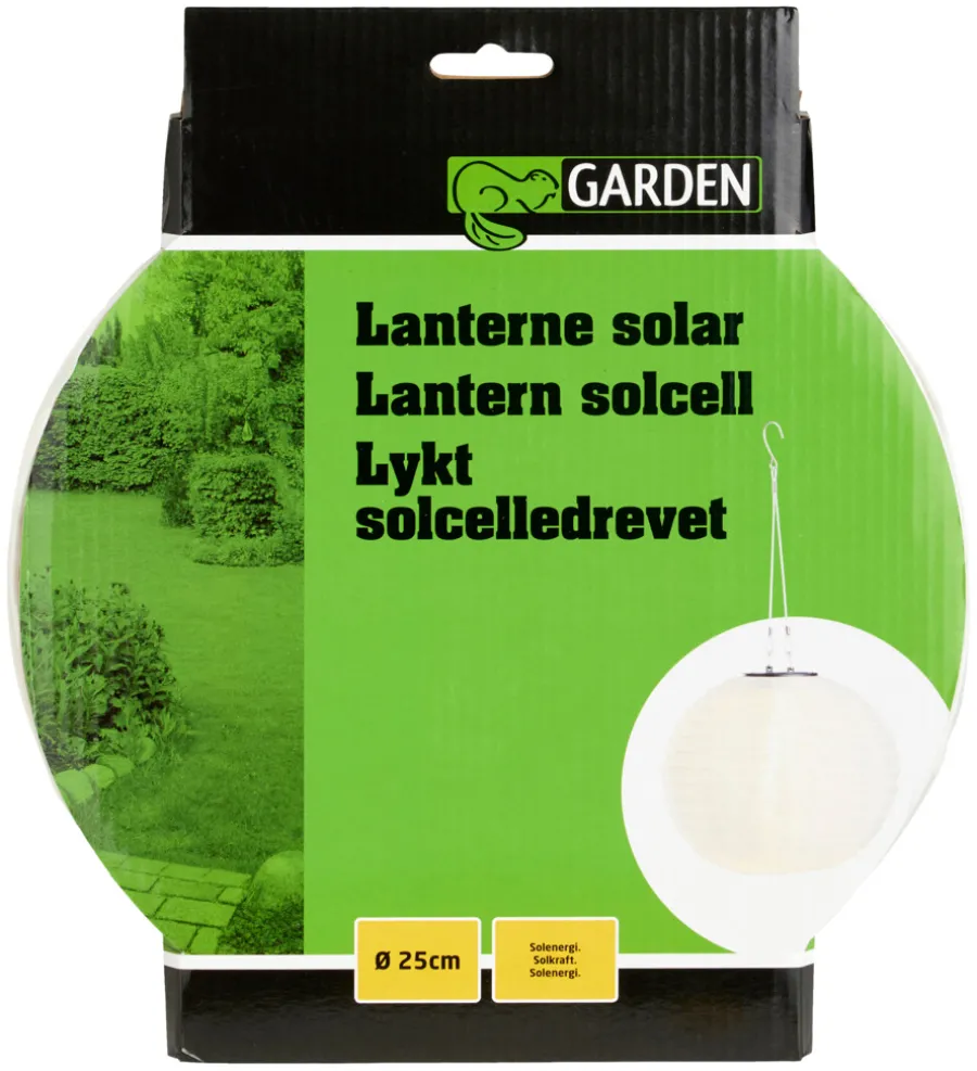 Dekorativ Belysning - Utendørs|Solcellelamper^Garden Solcellelykt rund Ø25 cm - ®