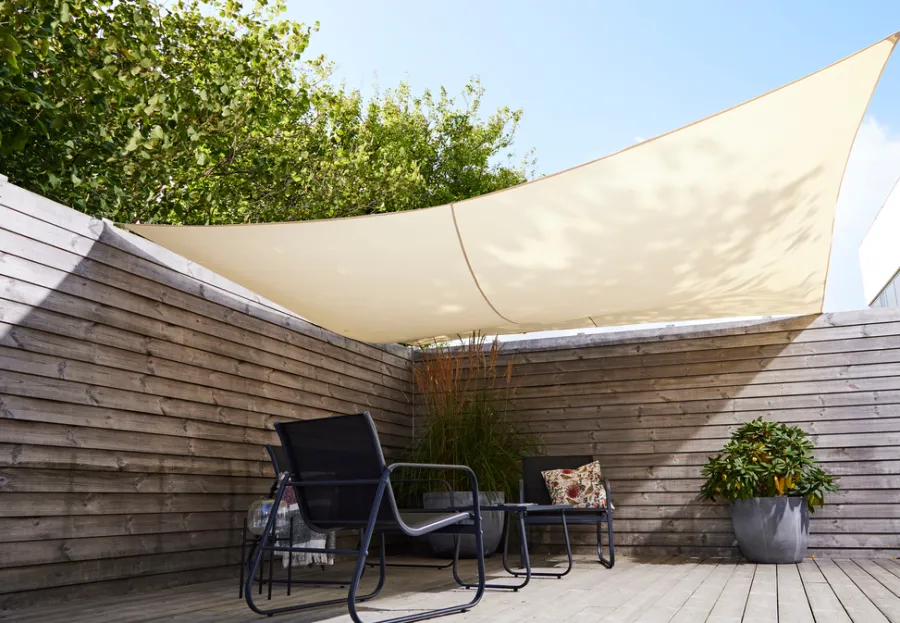 Sesongavslutning|Parasoller Og Markiser^Sunlife Solseil Genova firkant 3,6 x 3,6 meter - ® Beige