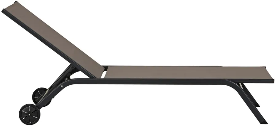 Sesongavslutning|Solsenger^Sunlife Solseng Lima 190,8 x 67 x 30 cm - ® Svart/grå