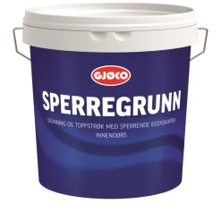 Grunning^Gjøco Sperregrunn hvit base 2,7 liter - Hvit base. kan blandes i lyse farger