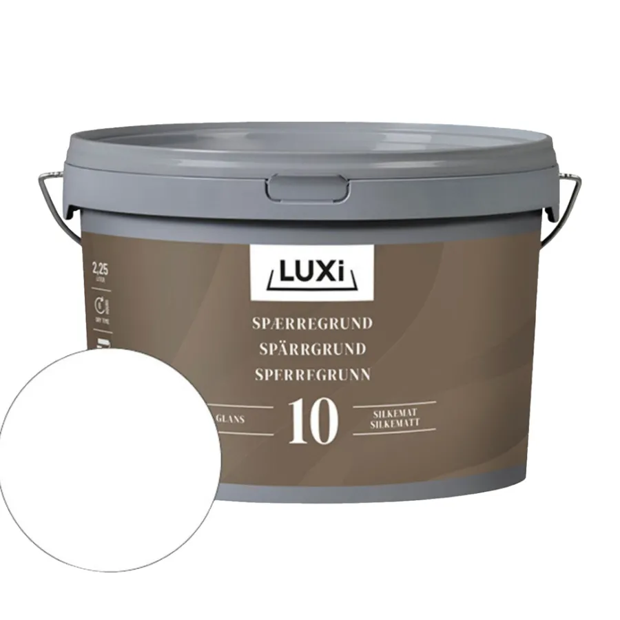 Grunning^Luxi Sperregrunning til tre 2,25 liter - Hvit