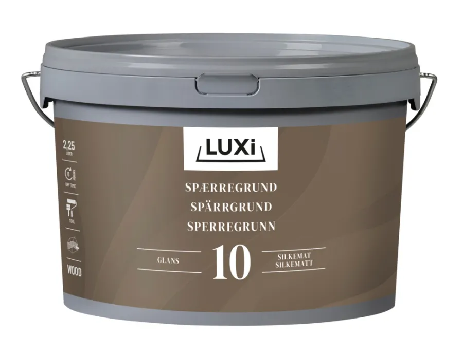 Grunning^Luxi Sperregrunning til tre 2,25 liter - Hvit