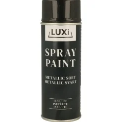 Spraymaling^Luxi Spraymaling metallic svart 400 ml -