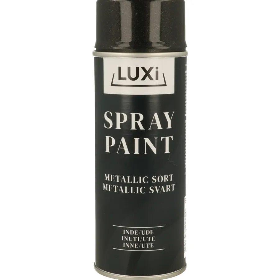 Spraymaling^Luxi Spraymaling metallic svart 400 ml -