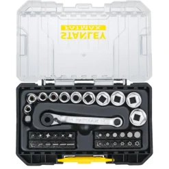 Bor & Bits^Stanley Fatmax bits-/pipenøkkelsett 37 deler