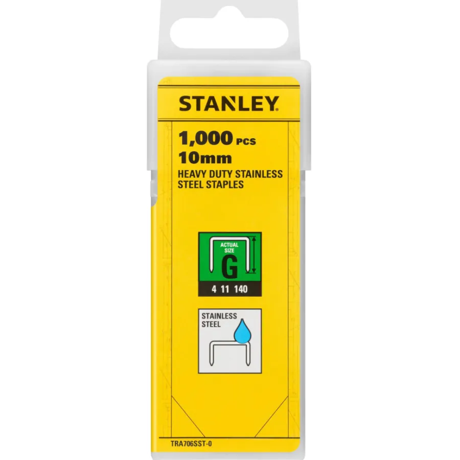 Stiftepistoler^Stanley stifter type G 10 mm 1000 stk.