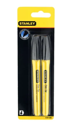 Øvrig Håndverktøy|Flytteesker & Tilbehør Til Flytting^Stanley tusj permanent marker fine tip svart - 2-pk.