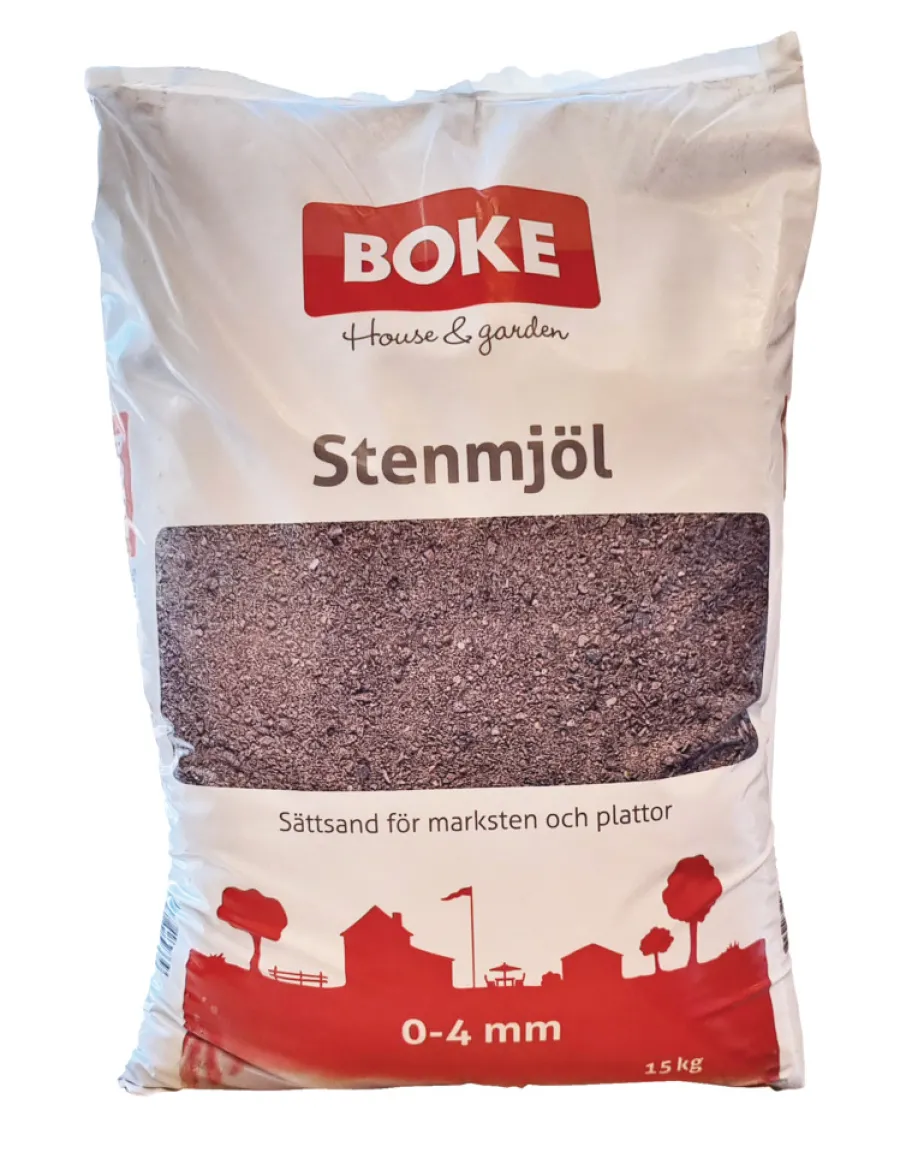 Sand & Grus^Boke Steinmel grå 15 kg