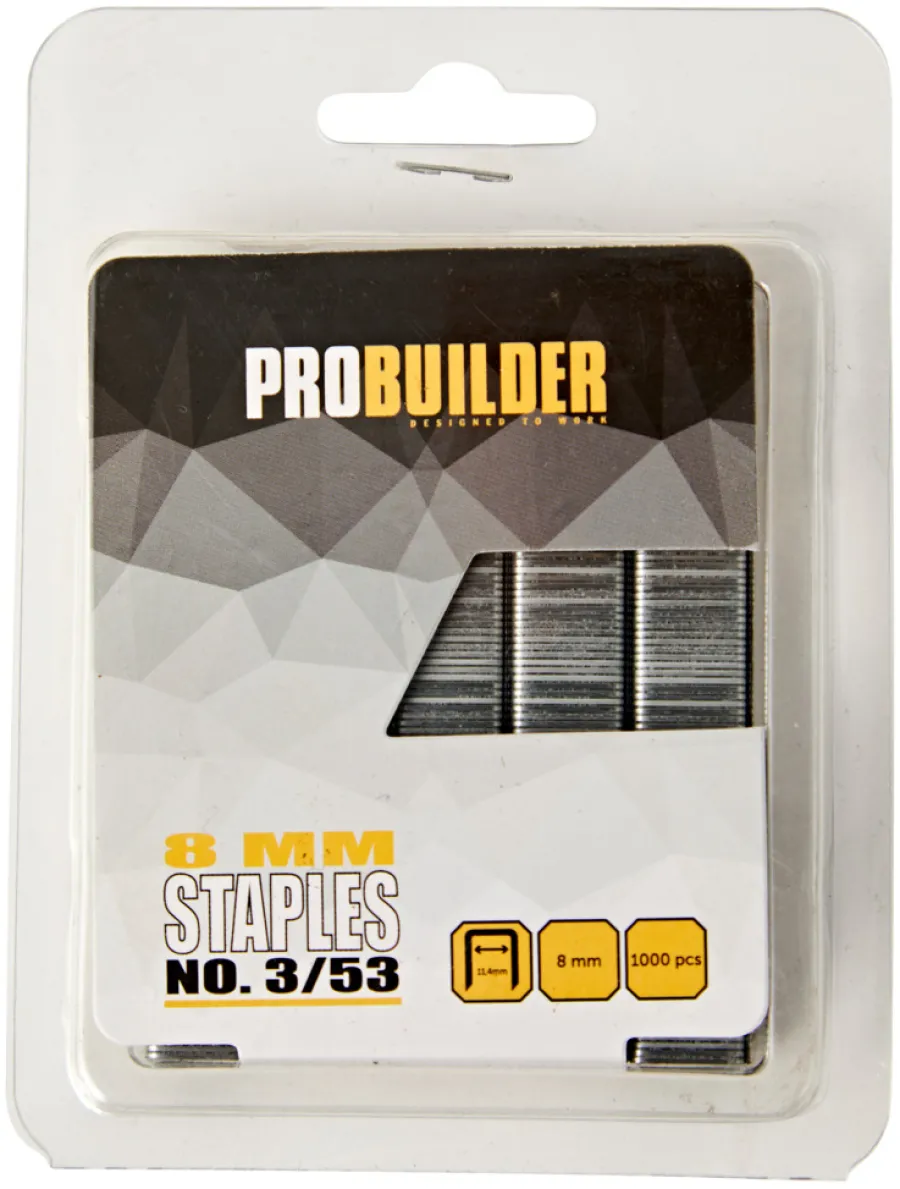 Øvrig Tilbehør^Probuilder Stifter 8 mm 1000 stk. -