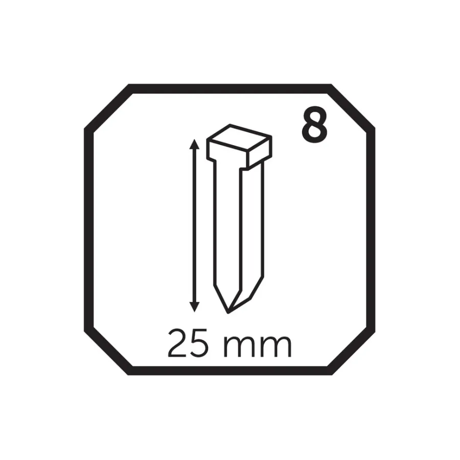 Øvrig Tilbehør^Probuilder Stifter til spikerpistol 25 mm - 5000 stk.