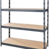 Arbeidsbord & Reoler^Work it Stålreol 4 hyller - 600 kg pr. hylle